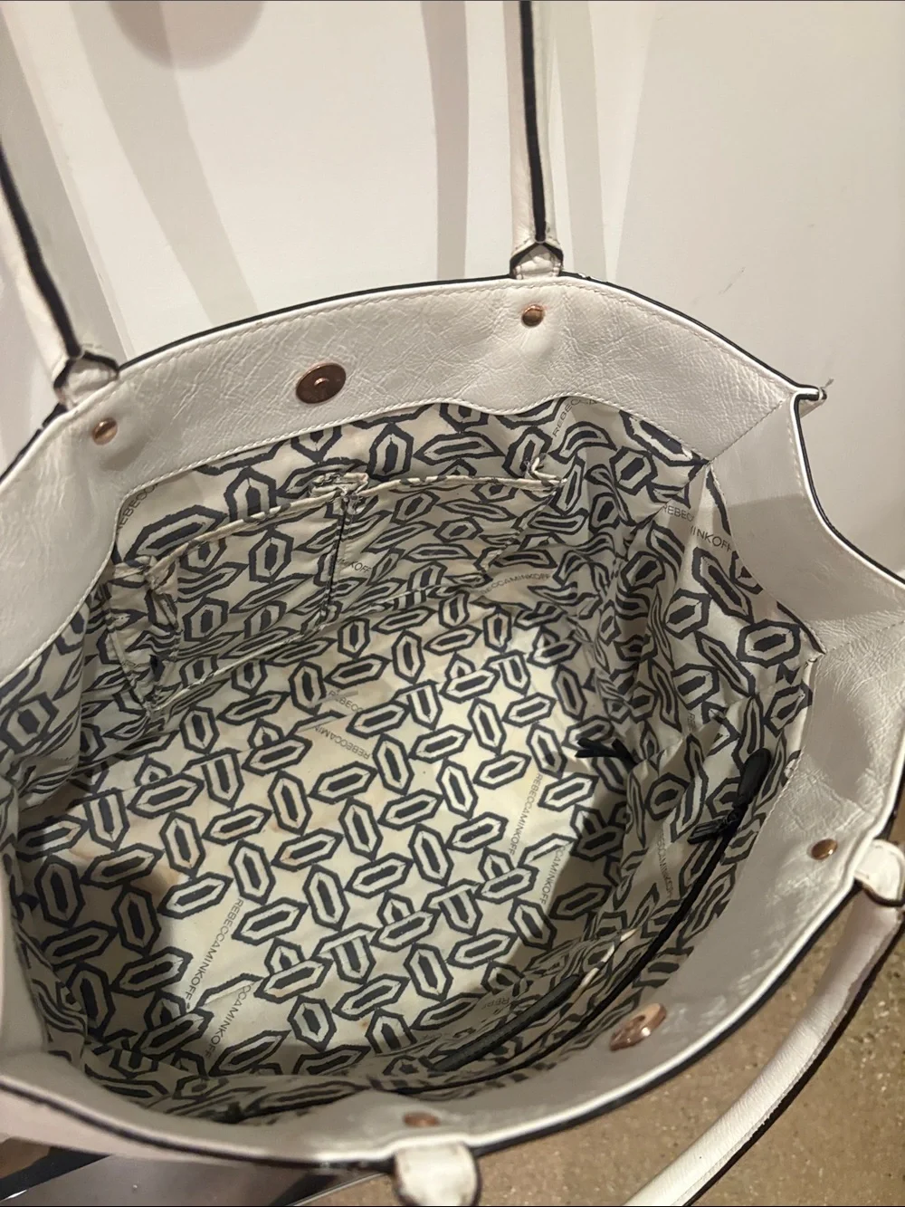 Rebecca Minkoff White Medium MAB Tote Bag